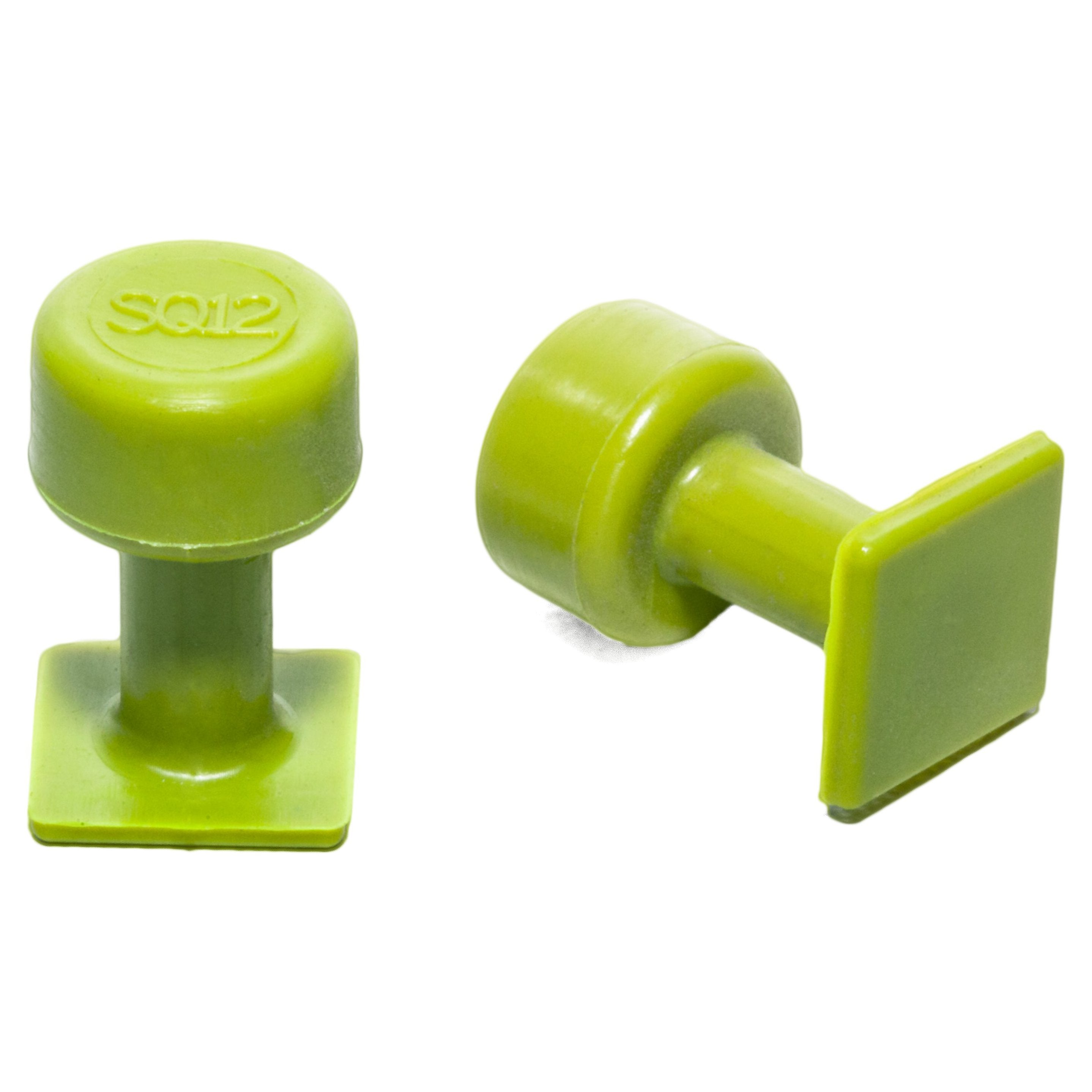 Gang Green 12 mm Smooth Square Glue Tabs (10 Pack)