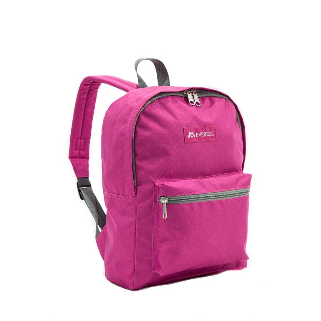 Everest Backpack Book Bag - Back to School Basic Style - Mid-Size