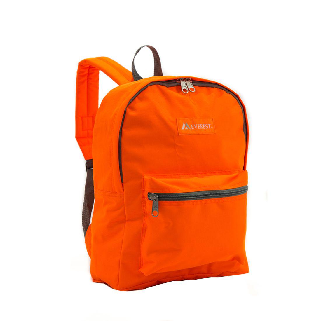 Everest Backpack Book Bag - Back to School Basic Style - Mid-Size