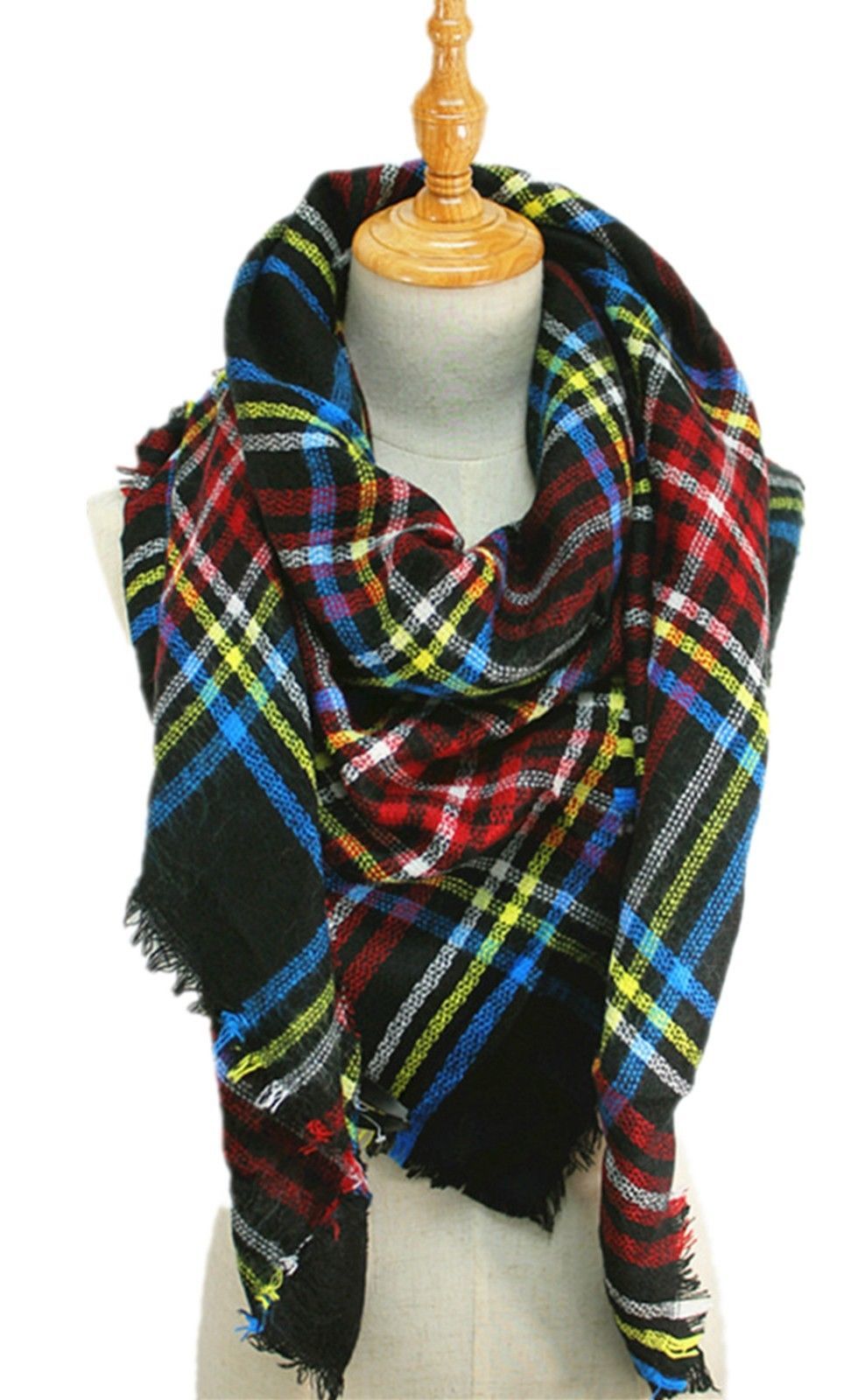 Casaba Womens Warm Winter Scarves Scarf Wraps Shawls Blankets Triangle Plaid