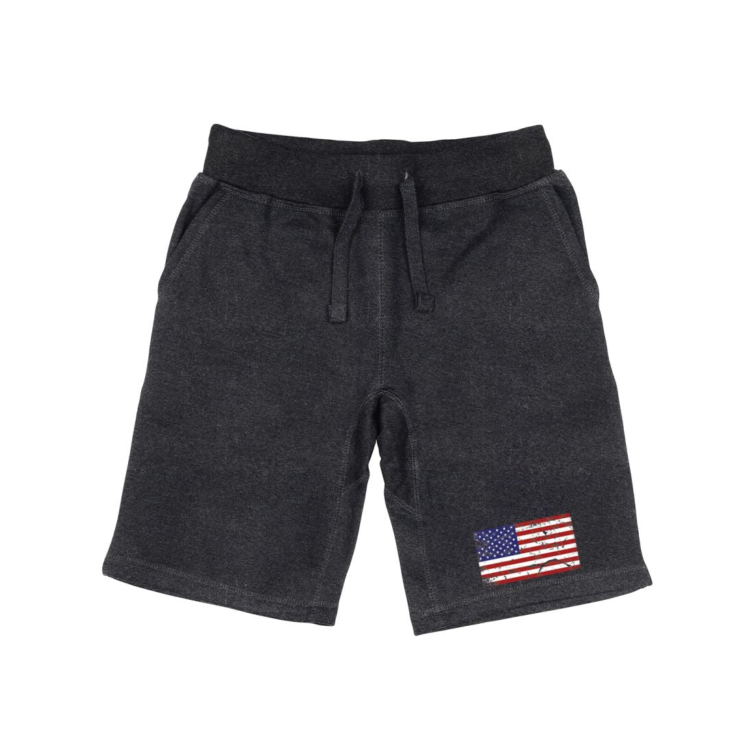 RAPDOM TS6 Fleece Gym Shorts Vintage Patriotic USA Flag
