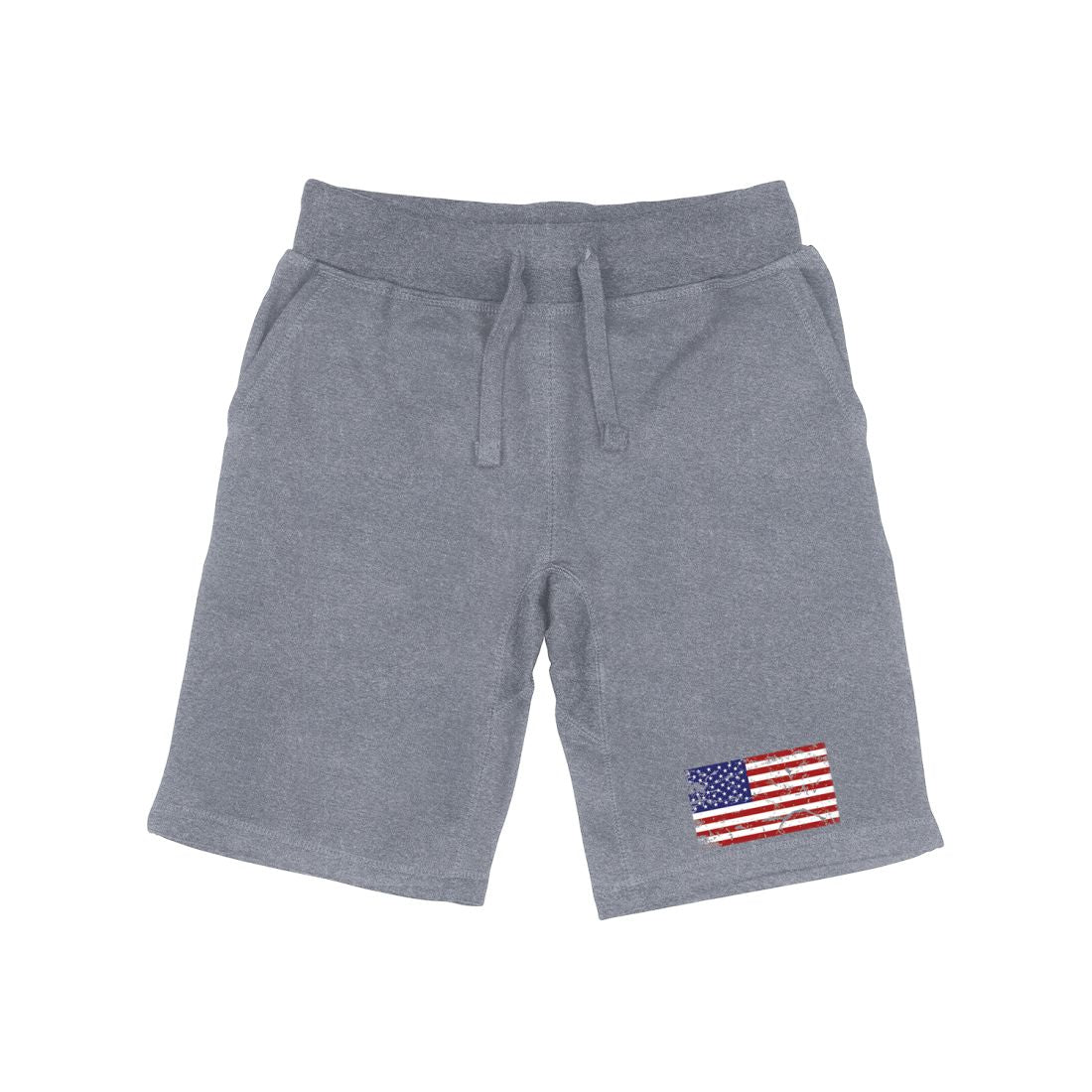 RAPDOM TS6 Fleece Gym Shorts Vintage Patriotic USA Flag