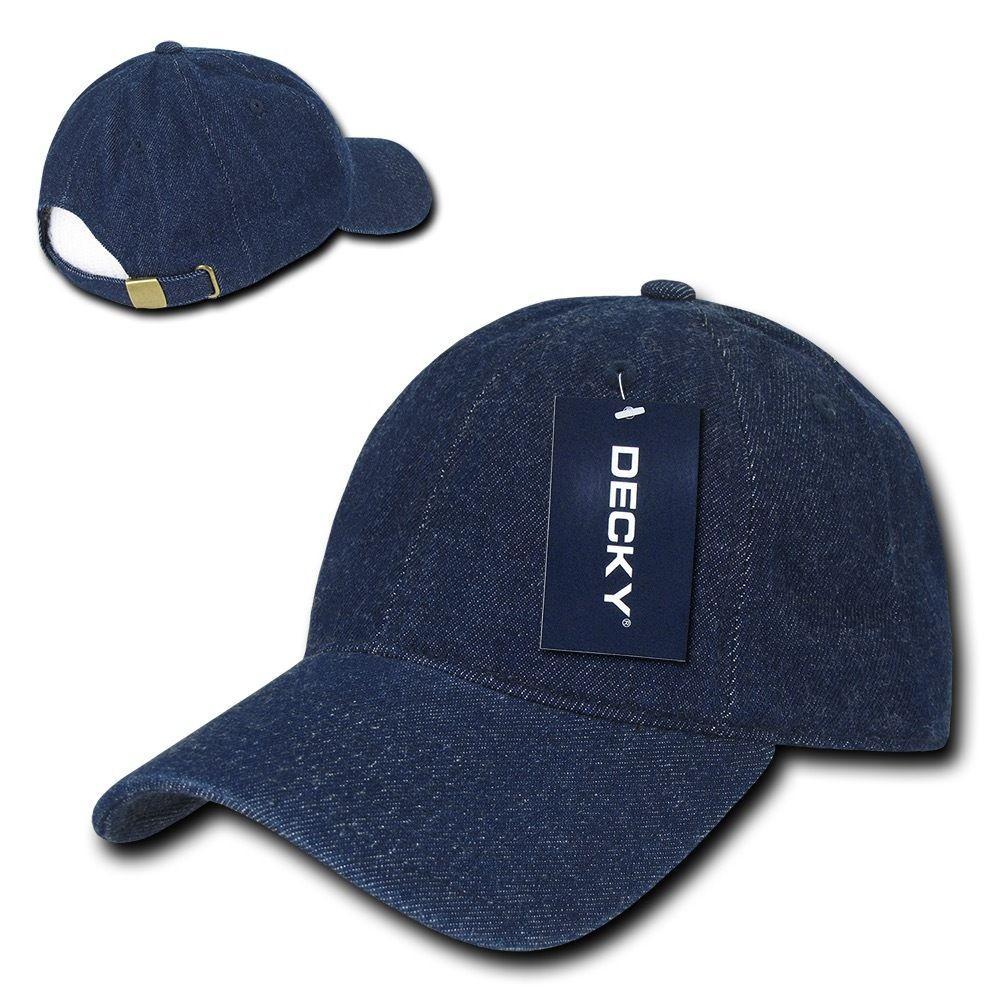 Decky Relaxed Heavy Duty Denim Low Crown Caps Hats