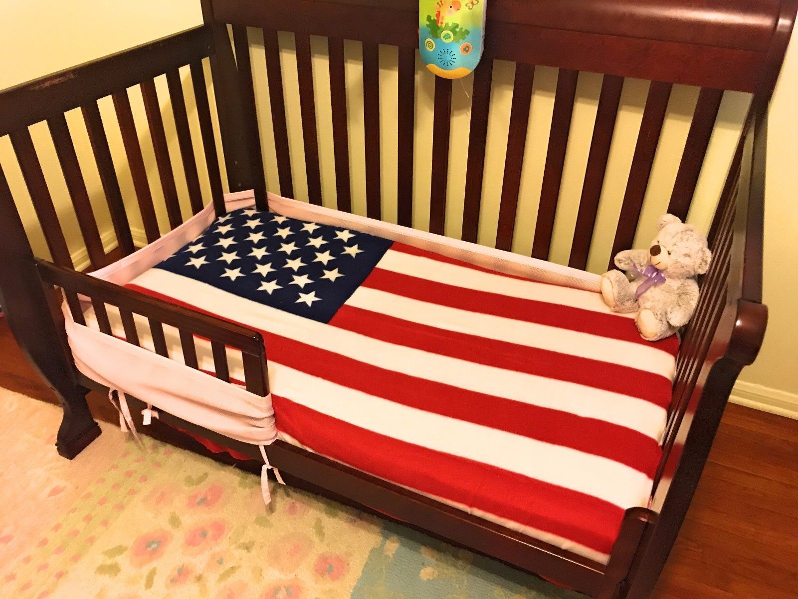 USA American Flag Patriotic Throw Soft Fleece Blanket 50X60 Bedding Decor Gift