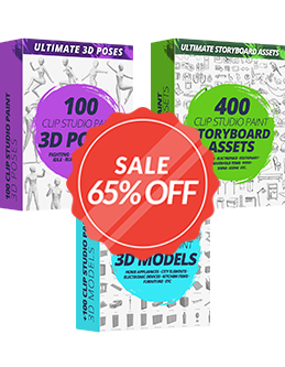 3D Bundle Set for Clip Studio Paint PRO & EX