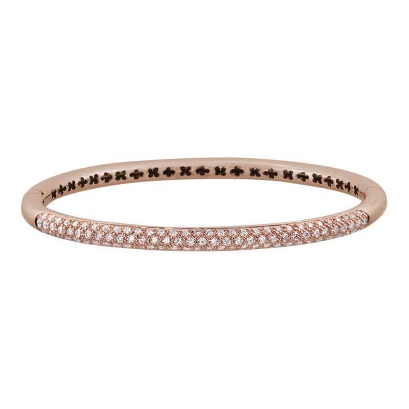 18K Gold Diamond Bangle