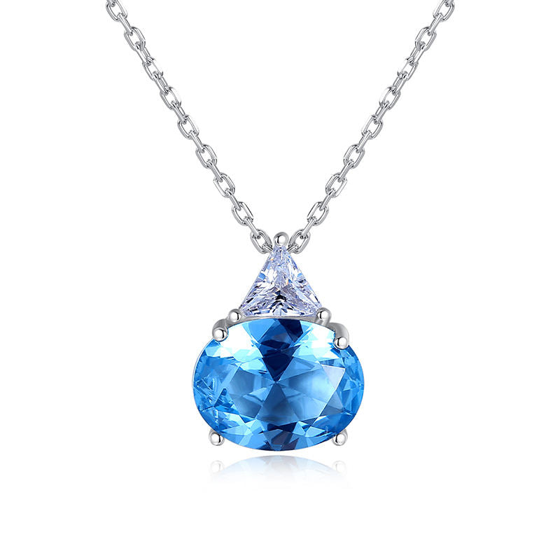 Blue Topaz Simulant Necklace