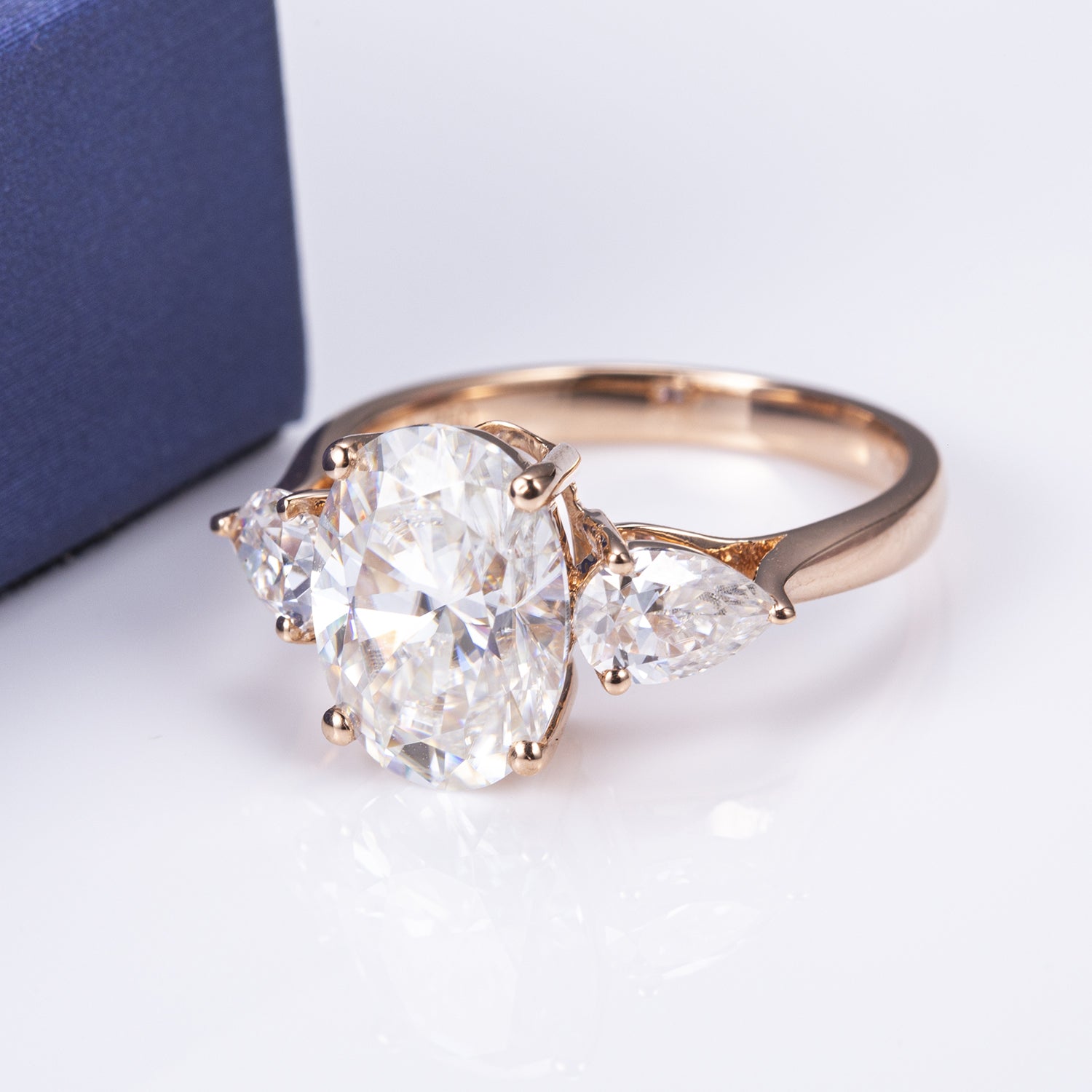 18K Gold 3.5 TCW Moissanite Ring