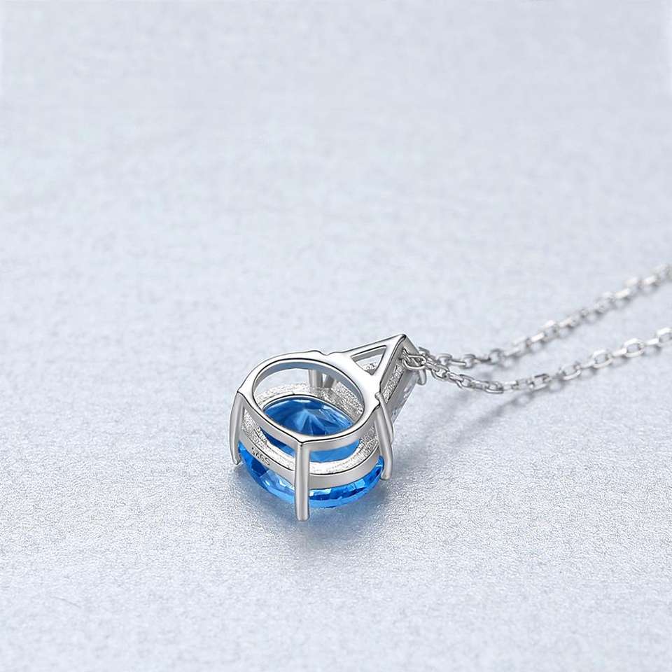 Blue Topaz Simulant Necklace