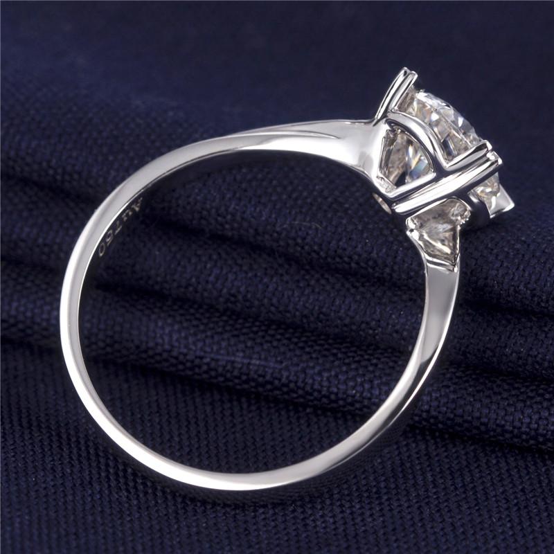 14K Gold 0.3 CT Solitaire Created Diamond Ring