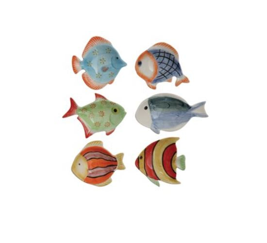 Hand-Painted Fish Dish