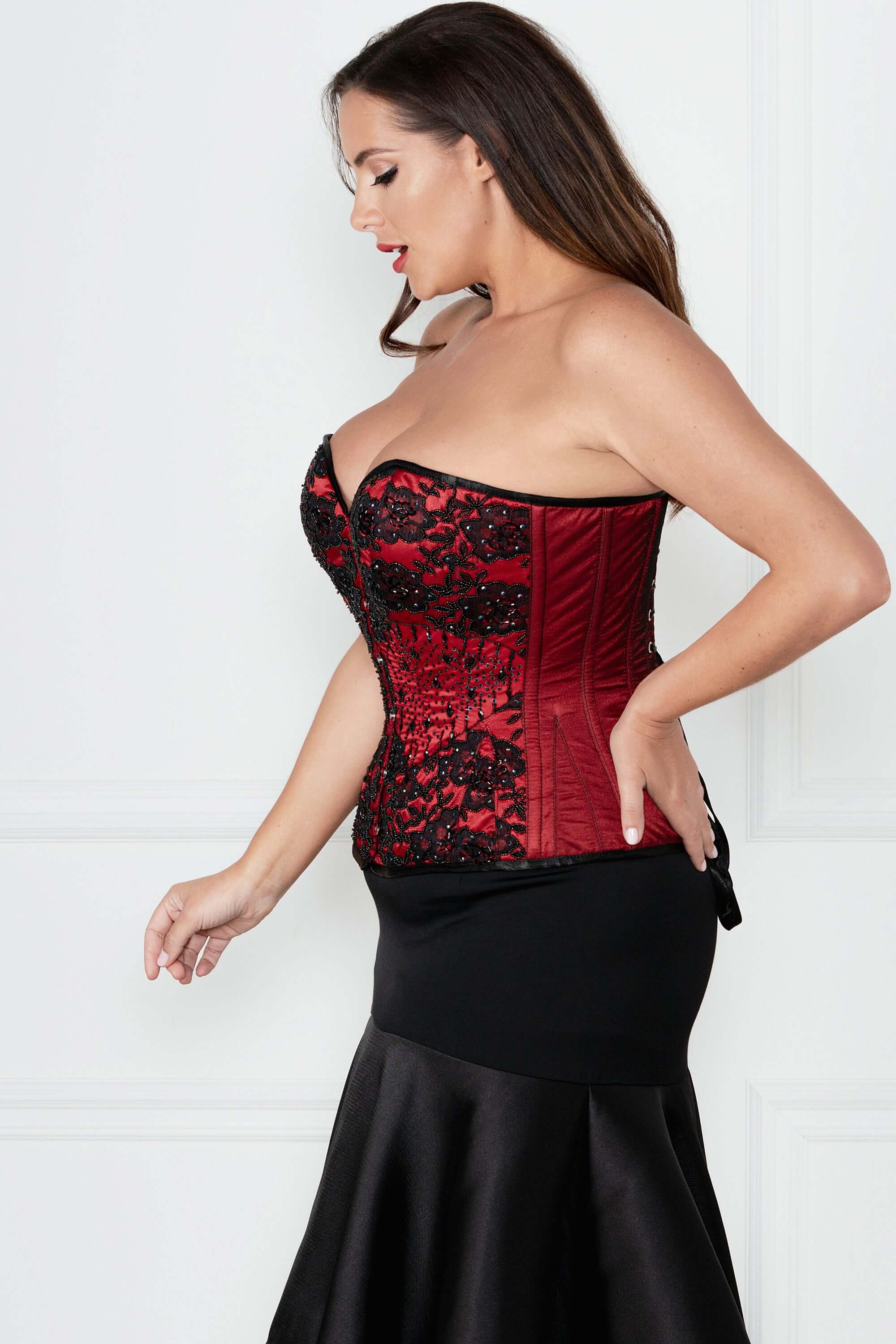 Beautiful Red Couture Corset