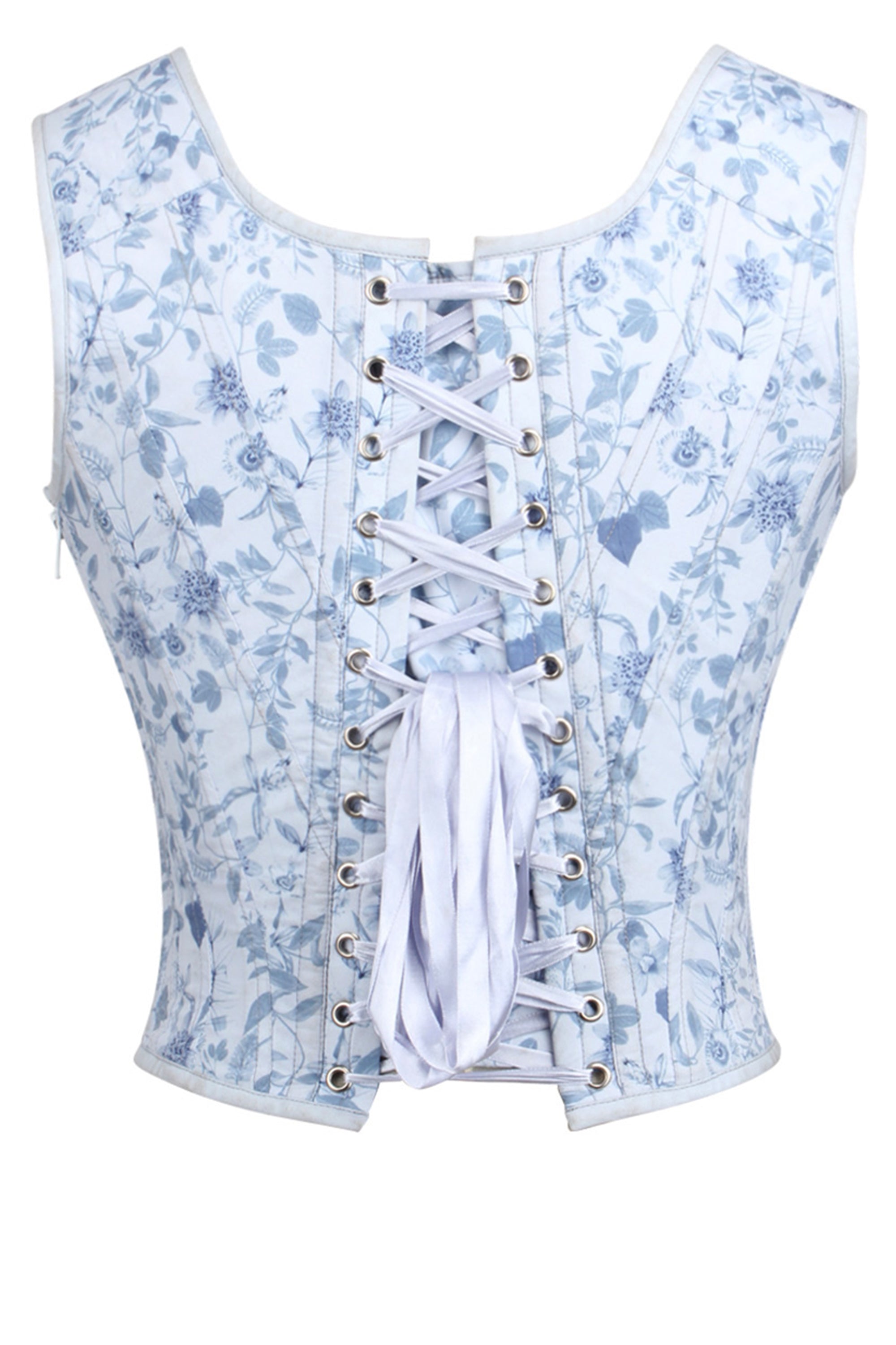 Historically Inspired Blue Corset Top