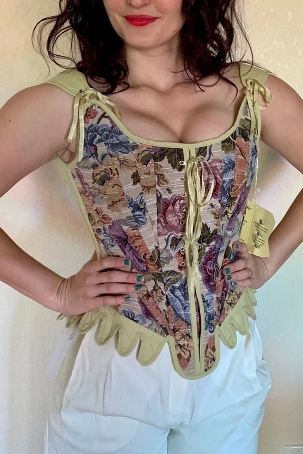 Historically Inspired Floral Tapestry Corset