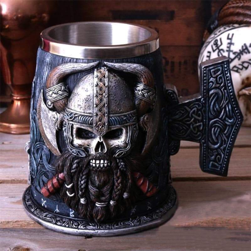 Viking Warrior Mjolnir Beer Mug - Special Edition