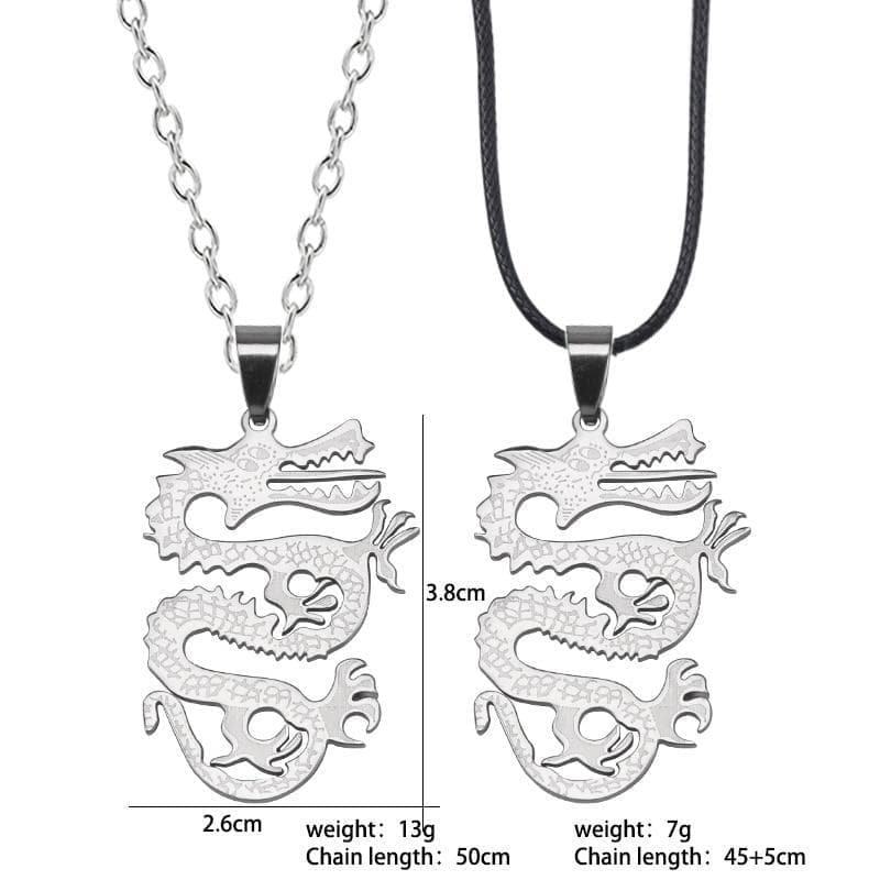 Vikings Nordic Dragon Solid Stainless Steel Necklace