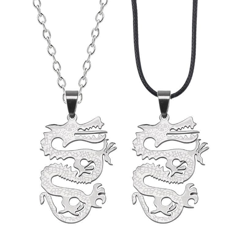 Vikings Nordic Dragon Solid Stainless Steel Necklace