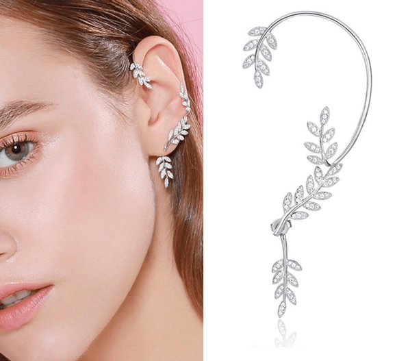 Ancient Greece Laurel Leaf Stud Earring