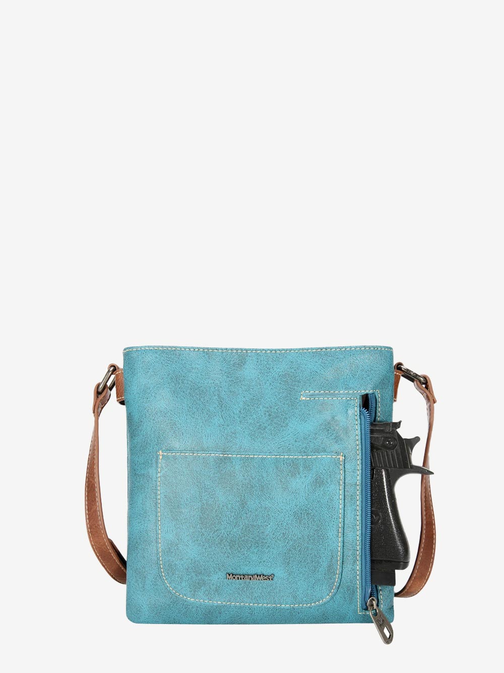 Montana West Cut-Out Boot Scroll Concealed Carry Crossbody