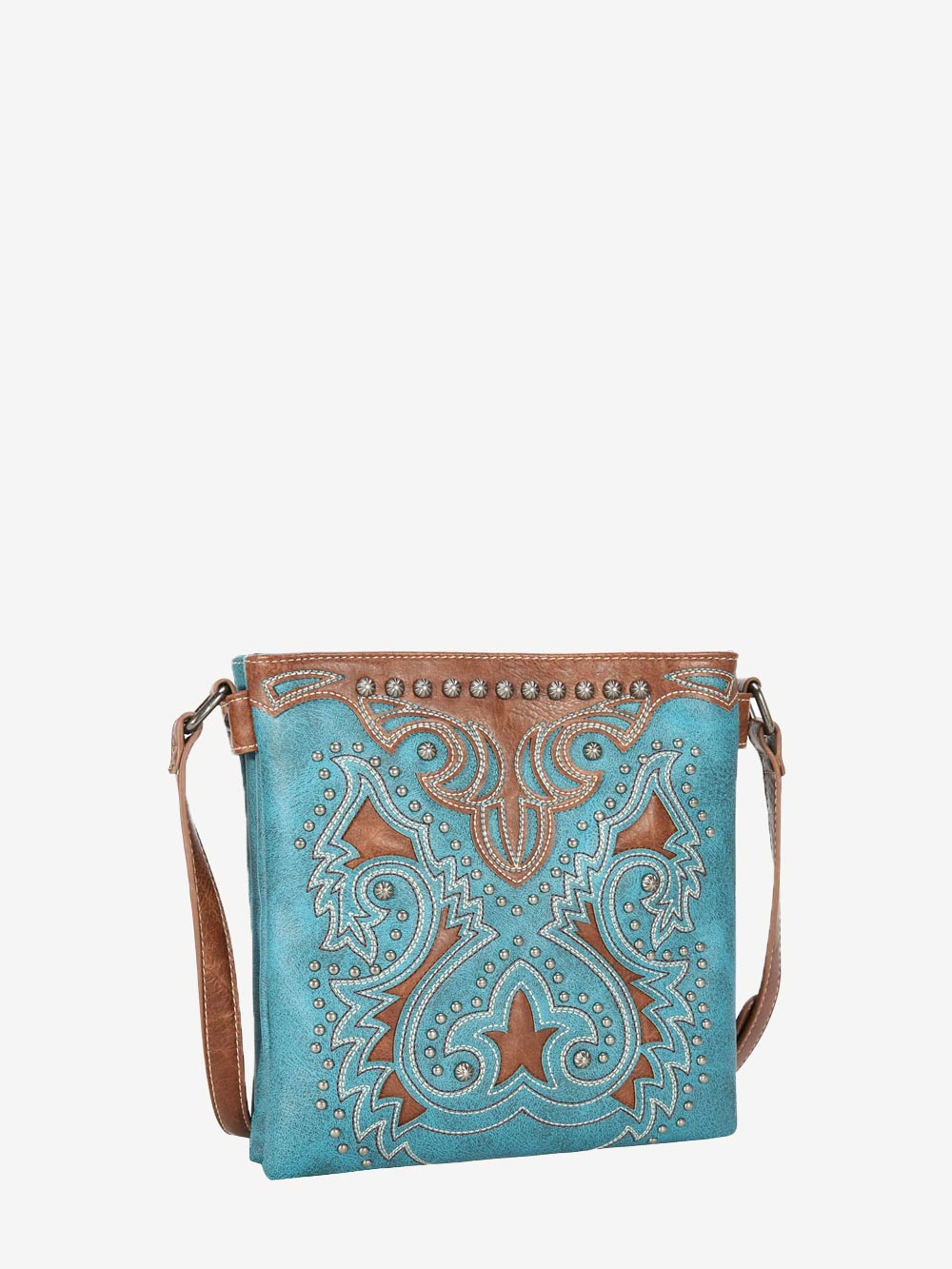 Montana West Cut-Out Boot Scroll Concealed Carry Crossbody