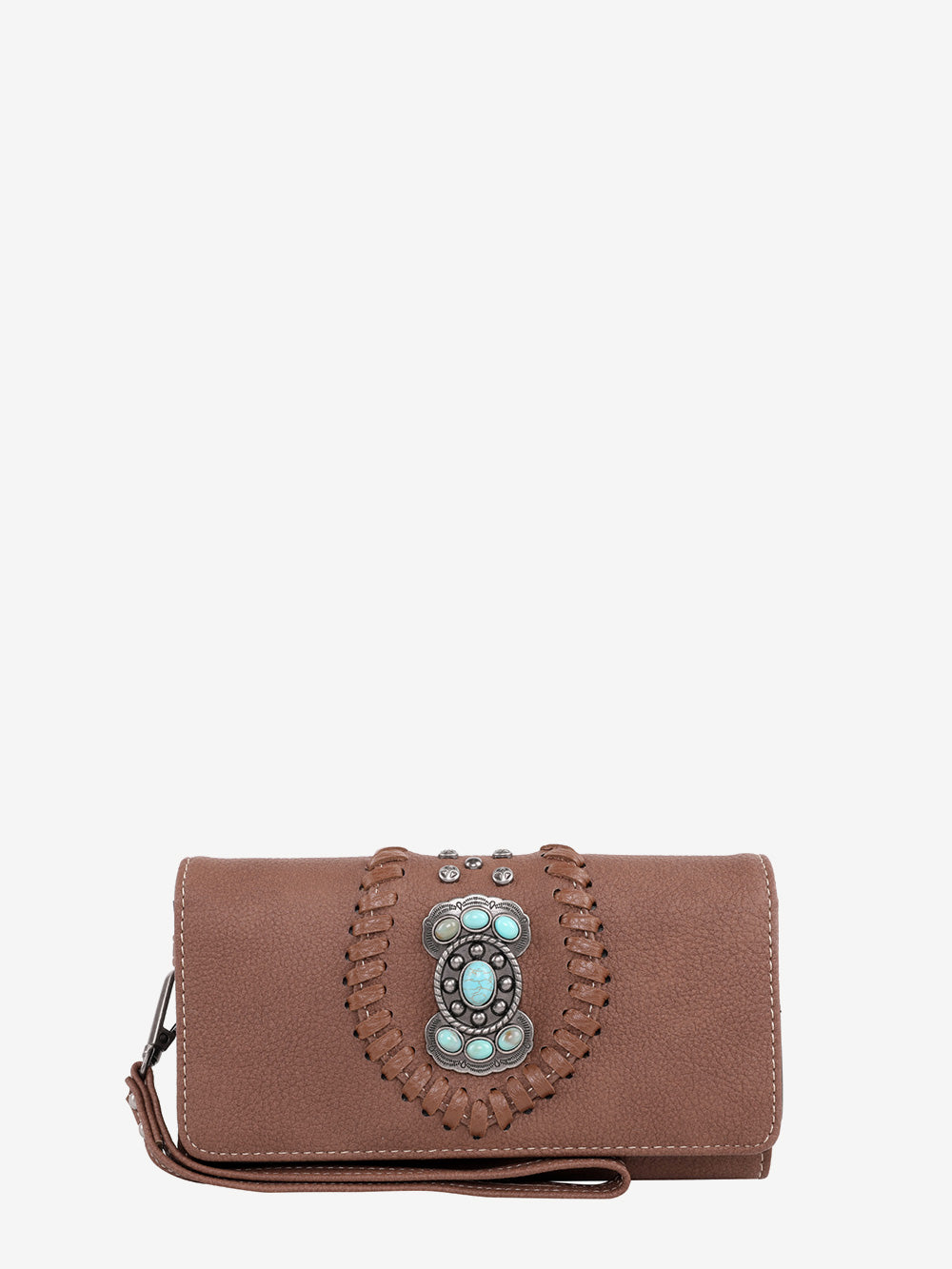 Montana West Whipstitch Concho Wallet