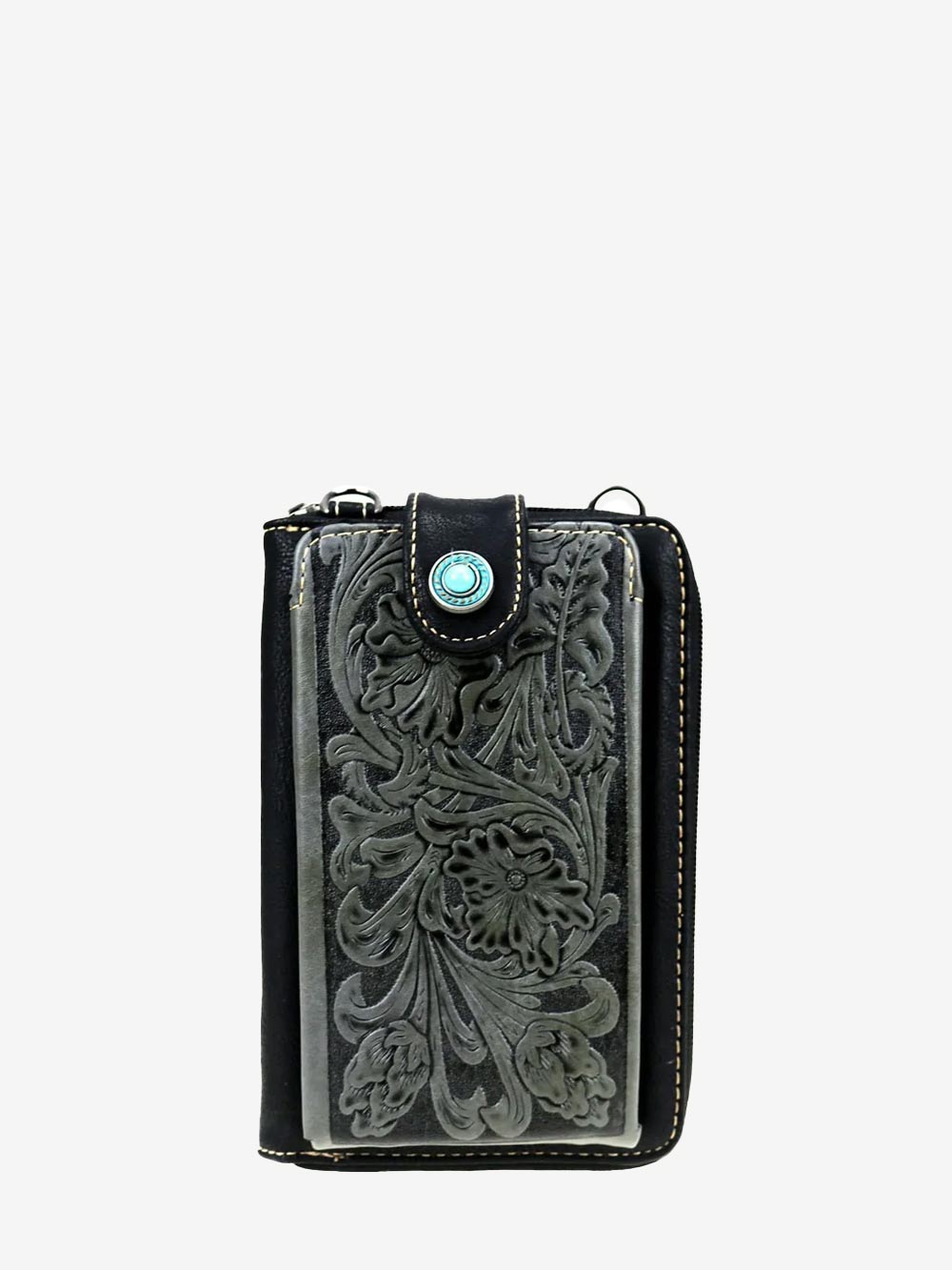 Montana West Western Tooled Phone Case Crossbody Phone Bag