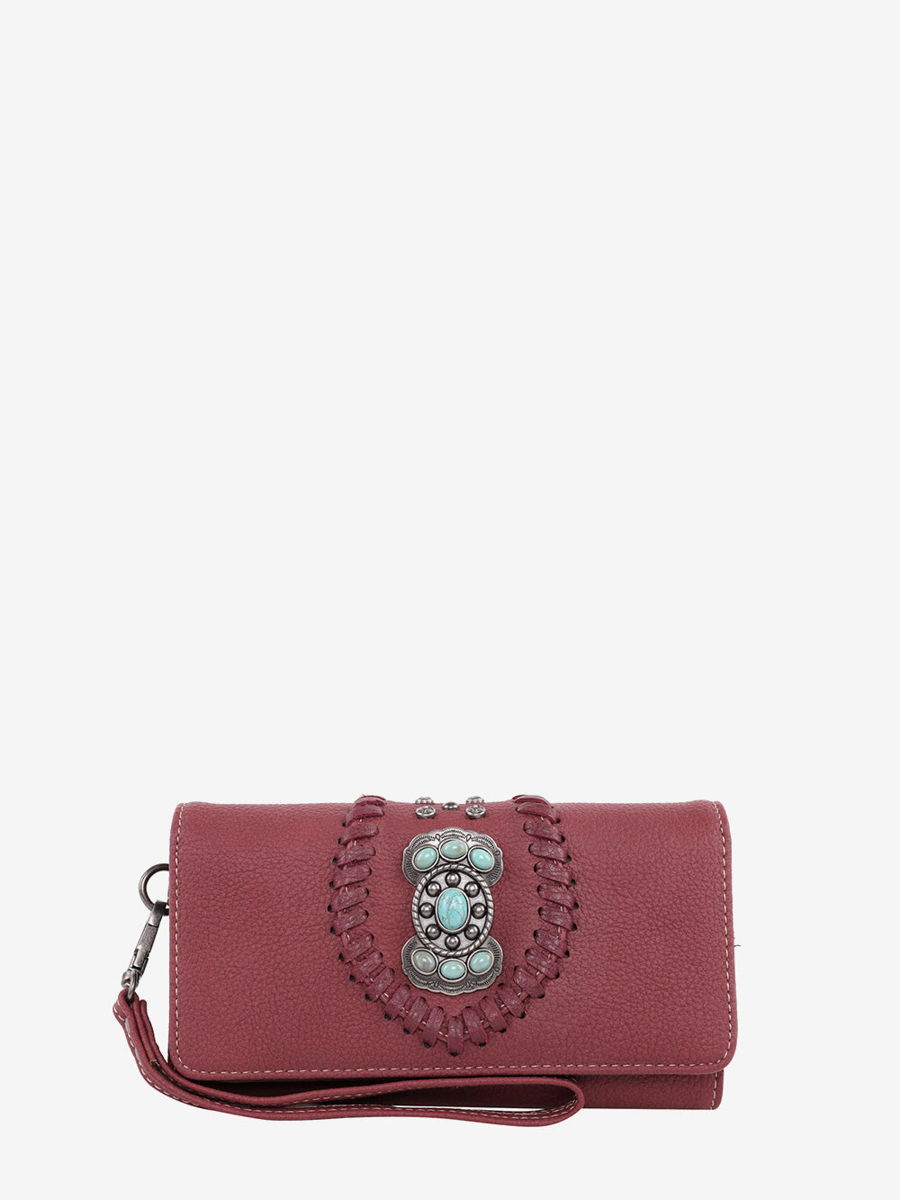 Montana West Whipstitch Concho Wallet