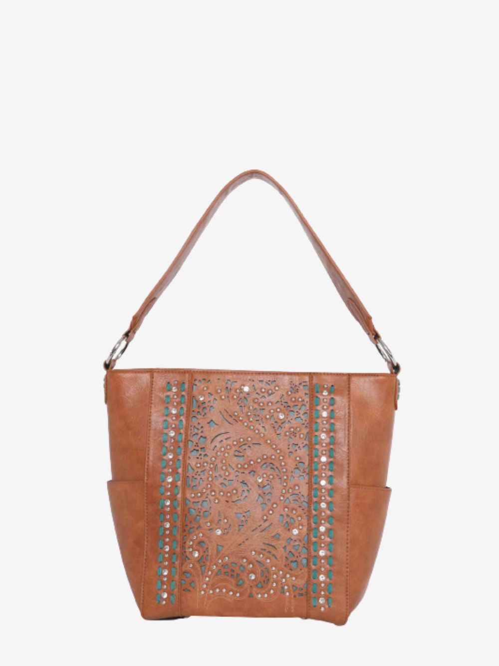Montana West Vintage Floral Cut-Out Hobo