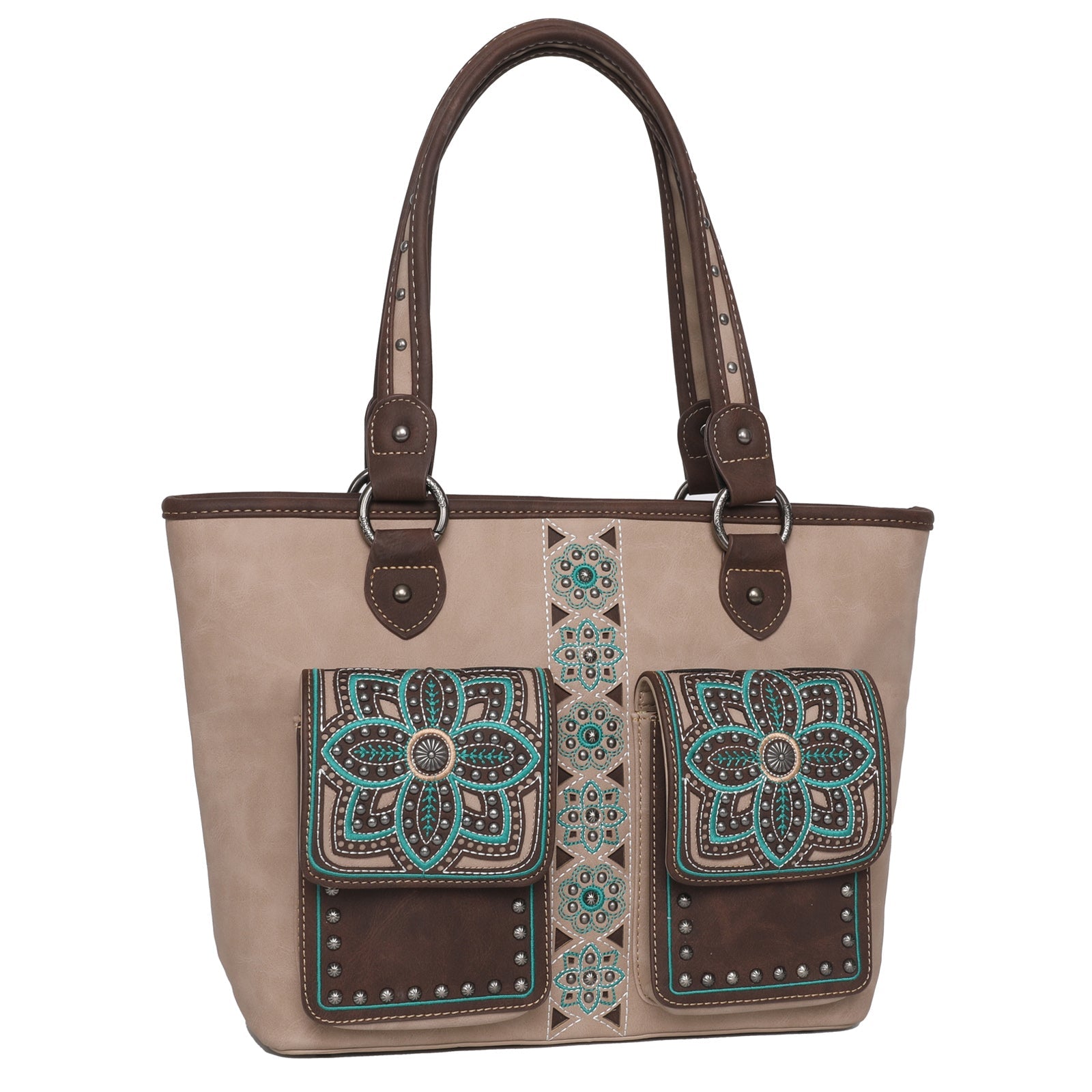 Montana West Floral Embroidered Concealed Carry Tote