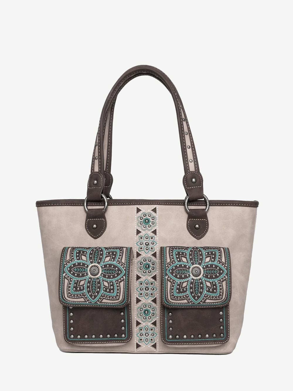 Montana West Floral Embroidered Concealed Carry Tote