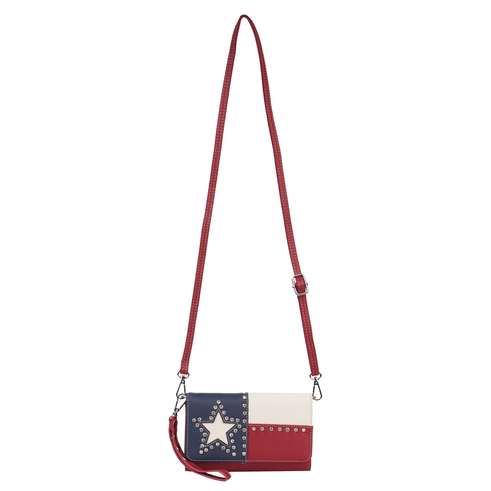 Montana West Texas Pride Studs Crossbody Wallet