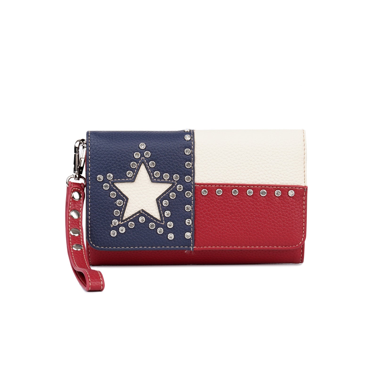 Montana West Texas Pride Studs Crossbody Wallet