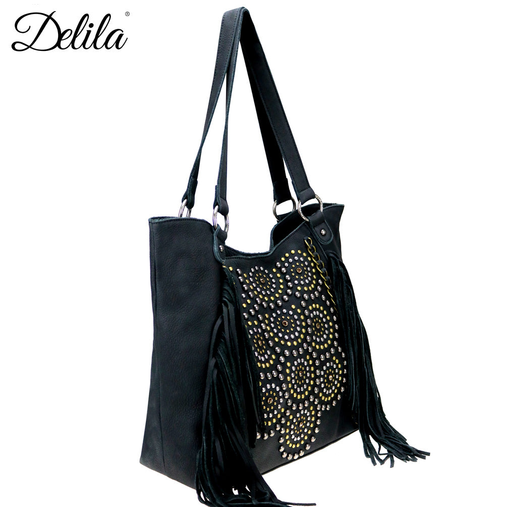 Delila 100% Genuine Leather Collection Tote