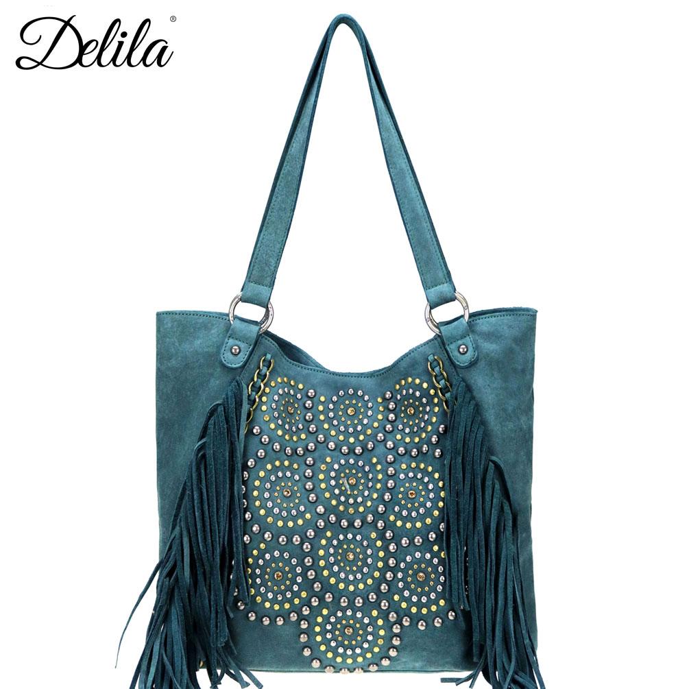 Delila 100% Genuine Leather Collection Tote