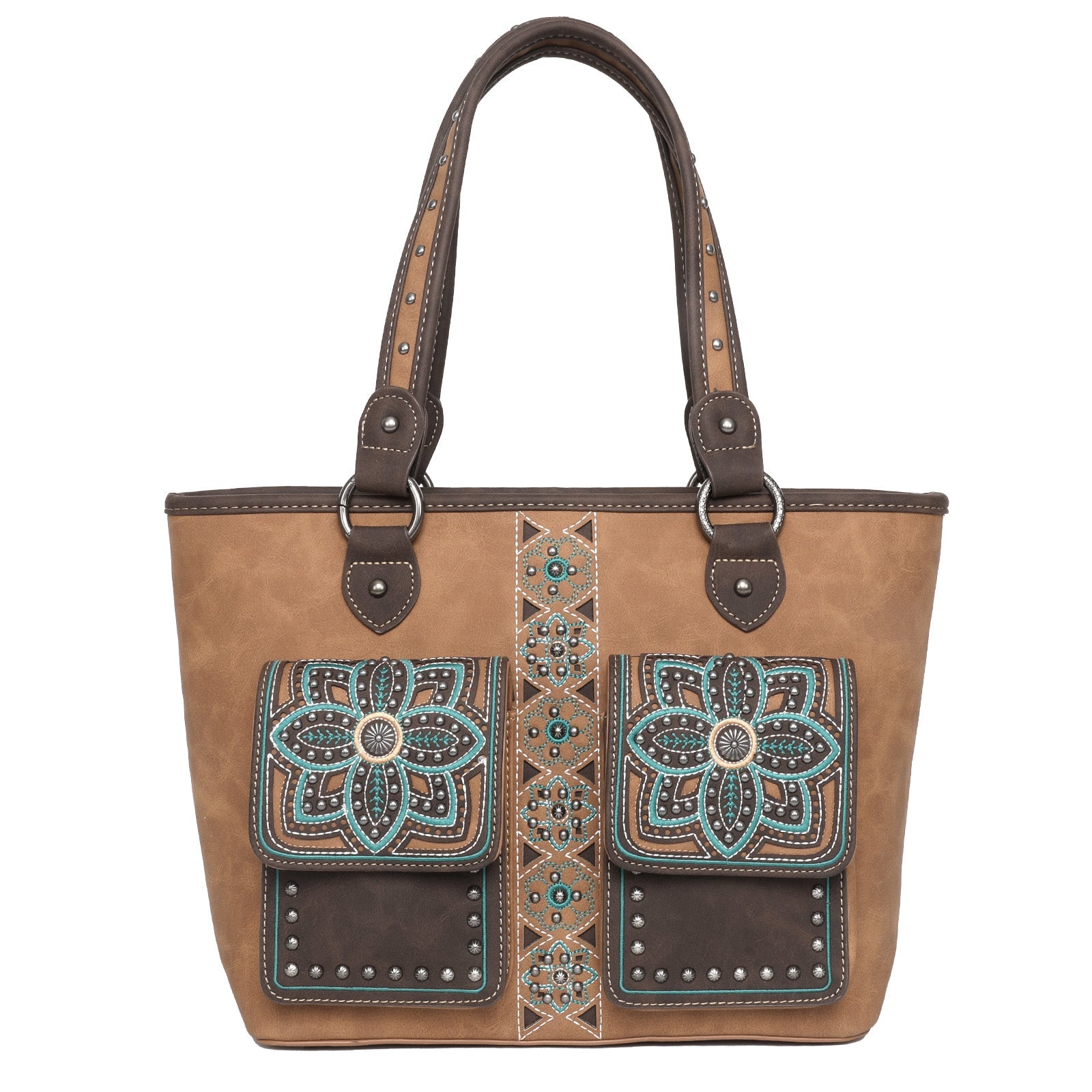 Montana West Floral Embroidered Concealed Carry Tote