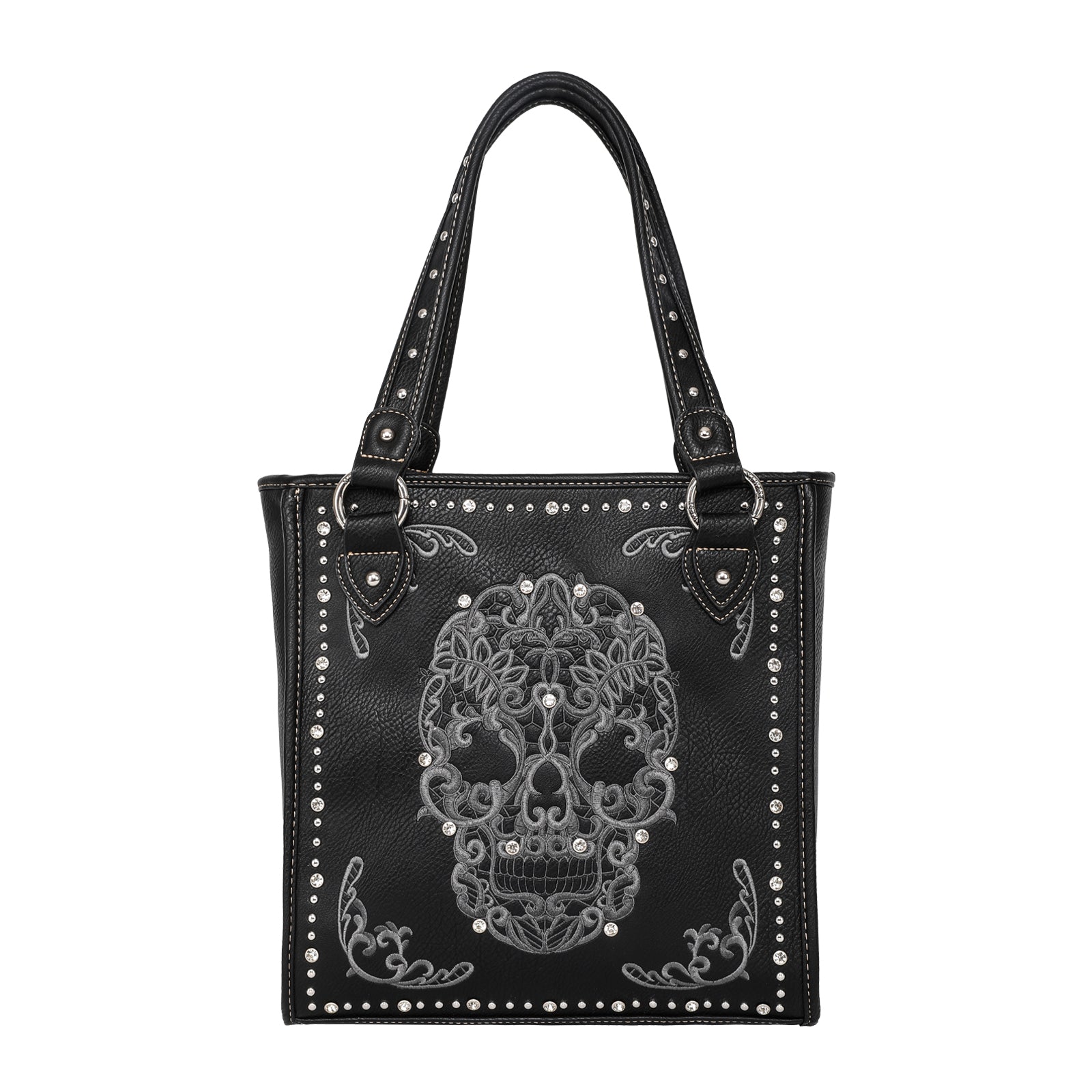 Montana West Embroidered Sugar Skull Concealed Carry Tote