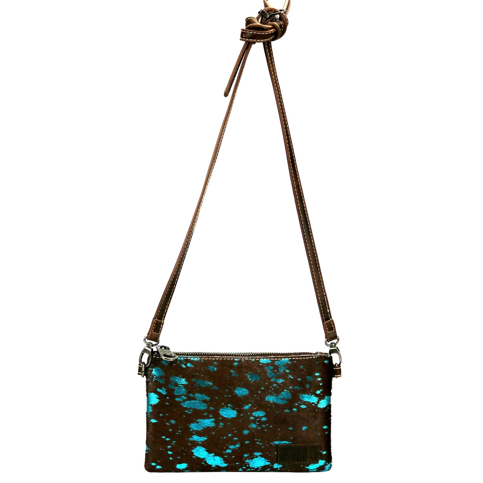 Montana West Hair-On Cowhide Leather Clutch