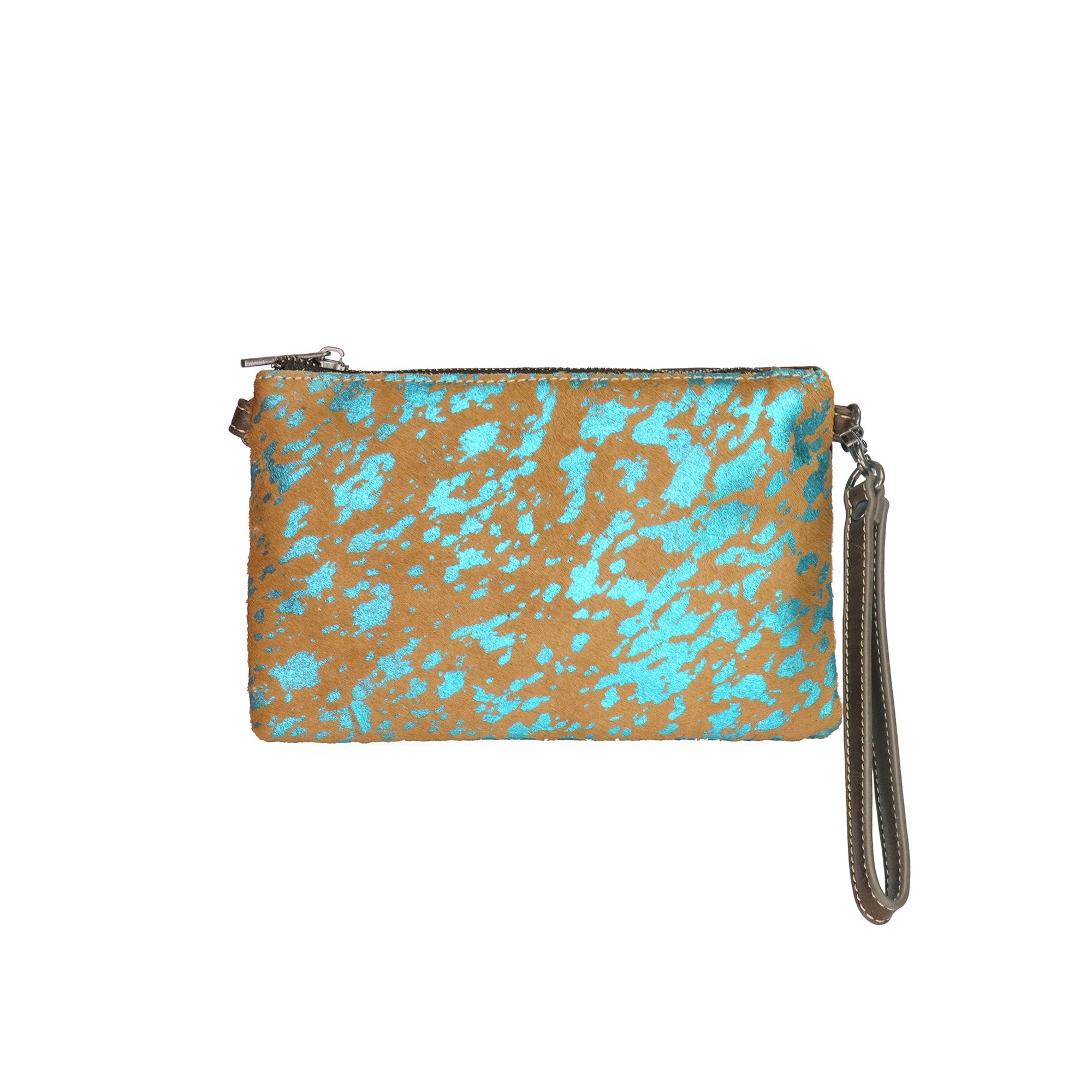Montana West Hair-On Cowhide Leather Clutch