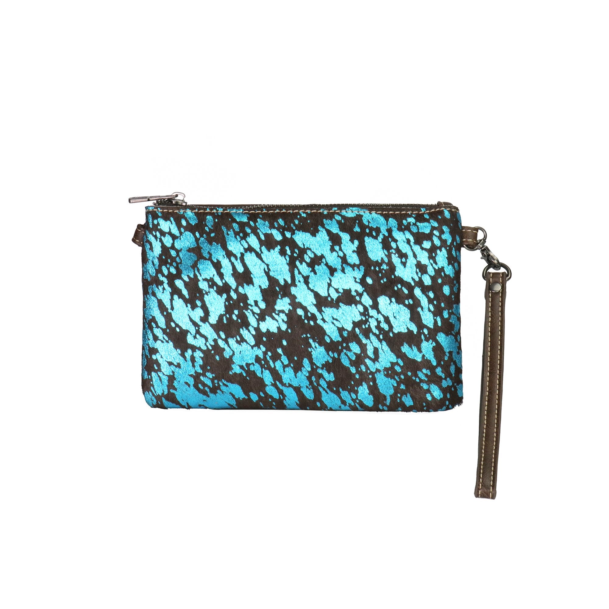 Montana West Hair-On Cowhide Leather Clutch