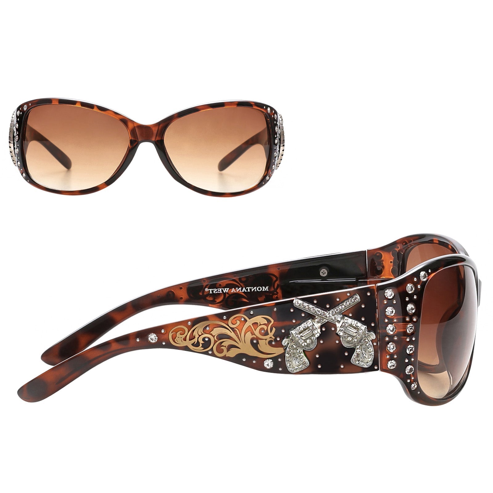 Montana West Double Pistol  Sunglasses For Women