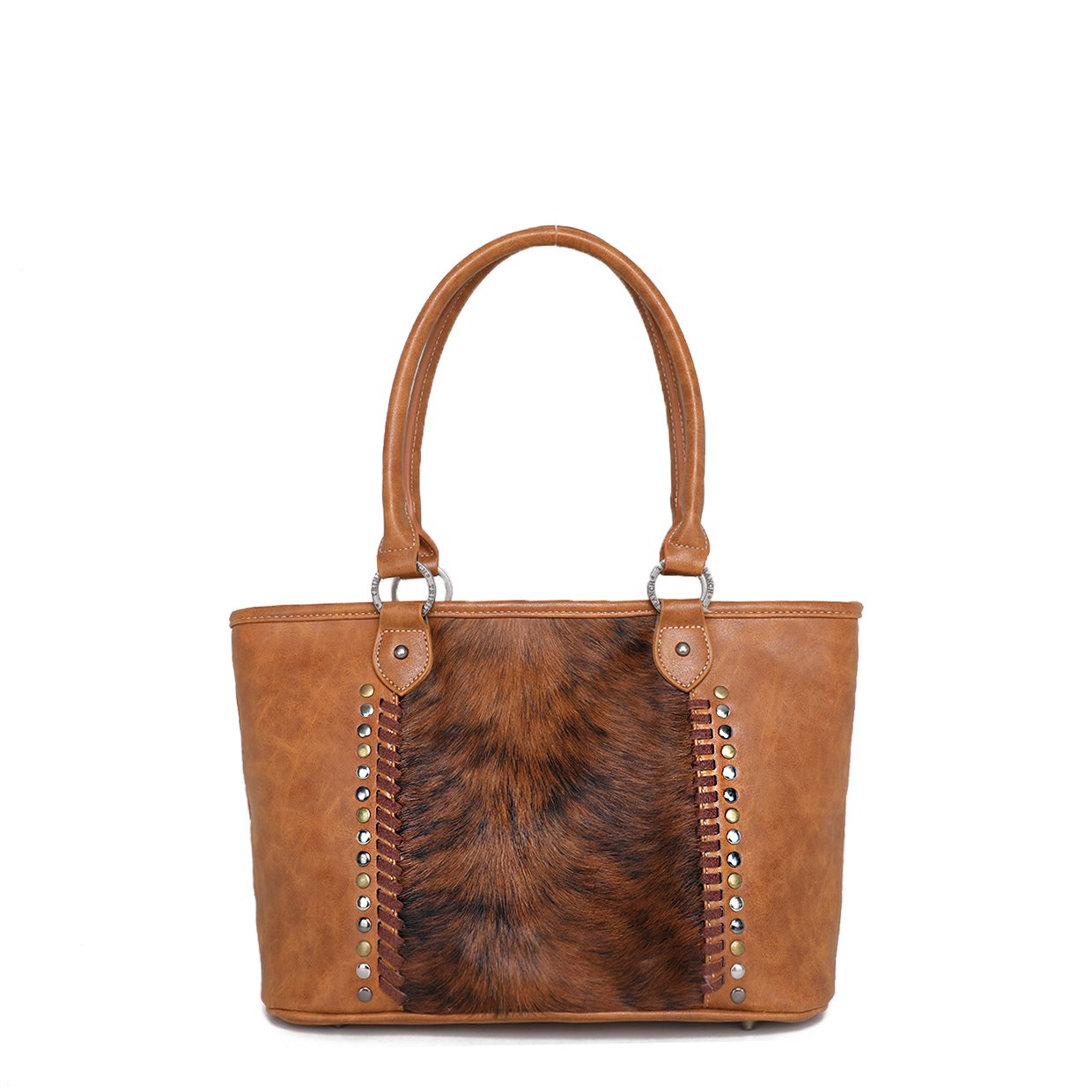 Trinity Ranch Hair-On Leather Collection Concealed Carry Wide Tote