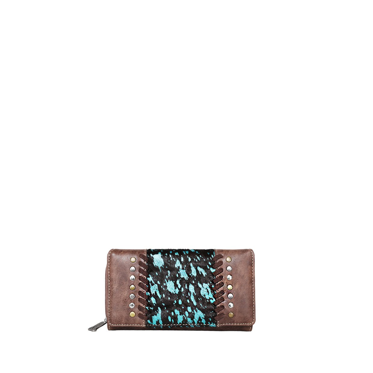Trinity Ranch Hair-On Cowhide Collection Secretary Style Wallet