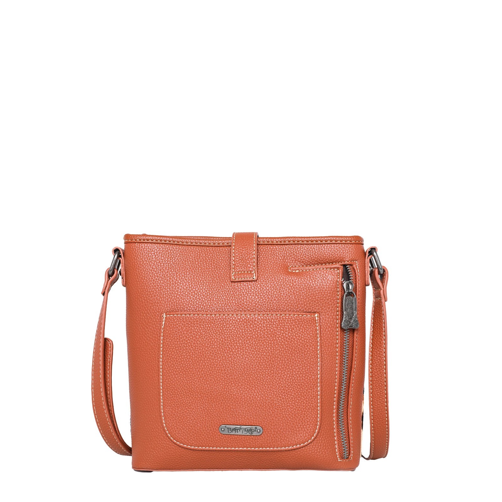 Trinity Ranch Hair On Cowhide Buckle Carry Crossbody