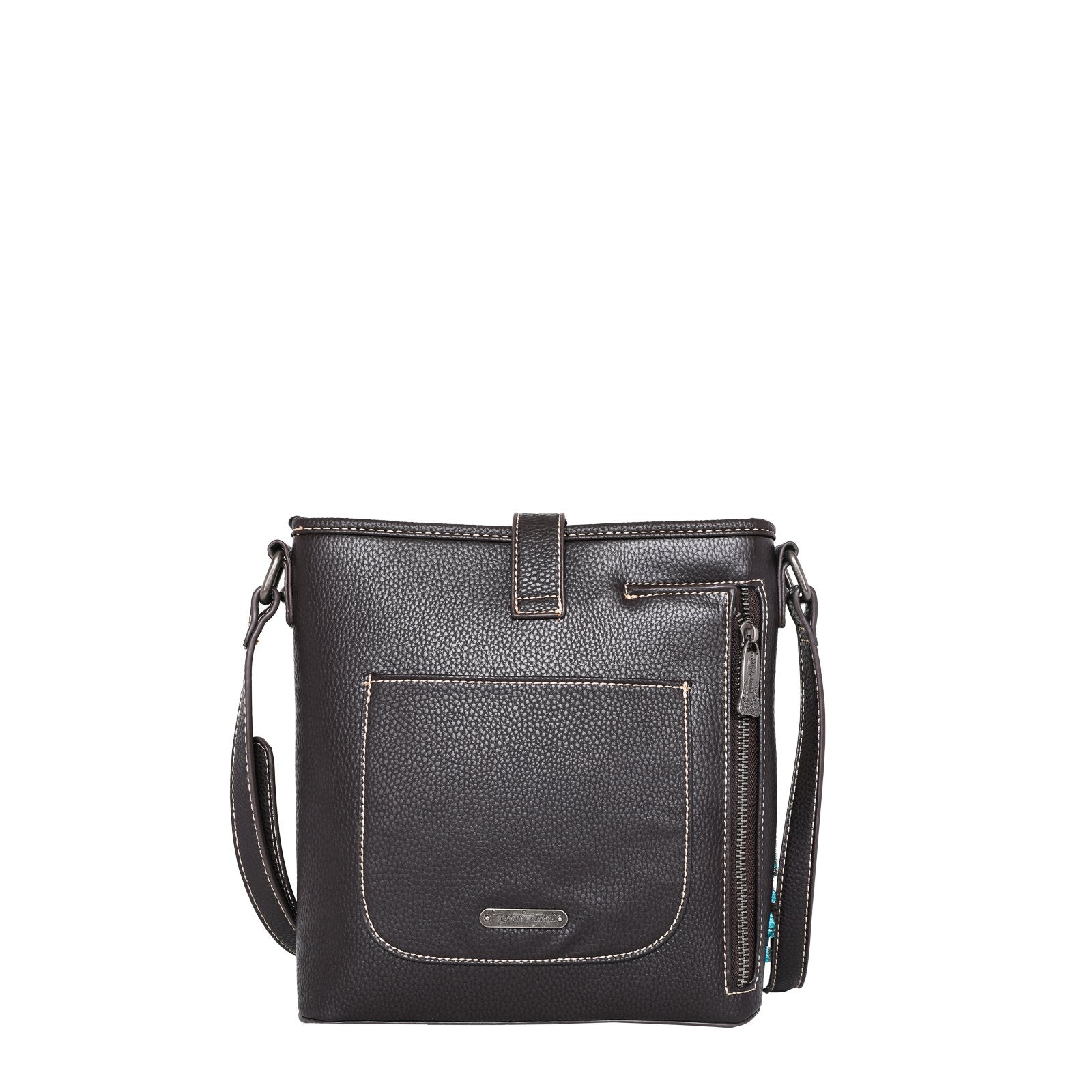 Trinity Ranch Hair On Cowhide Buckle Carry Crossbody