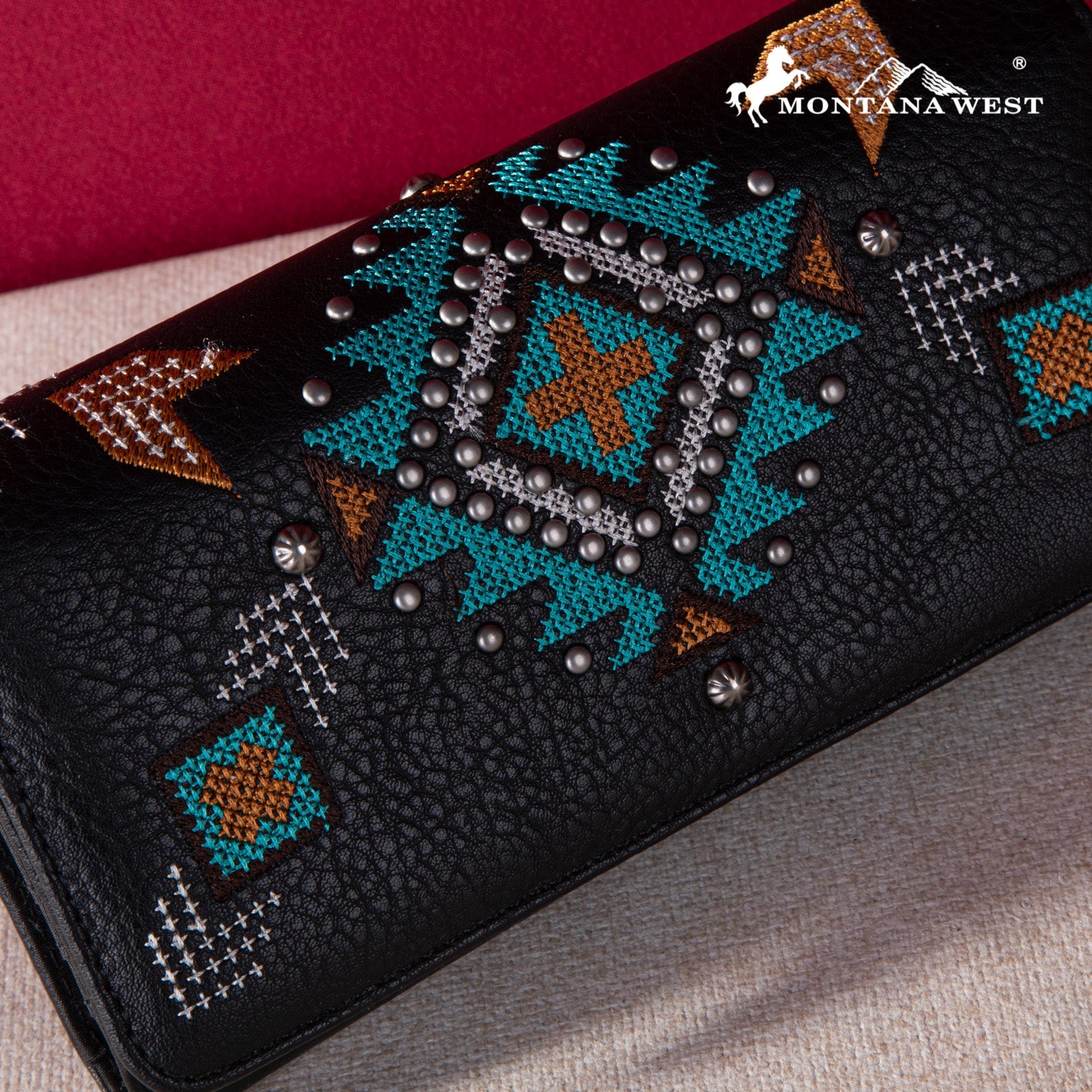 Montana West Embroidered Collection Wallet