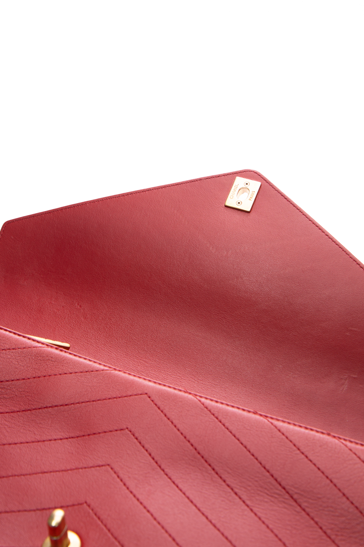 Chevron Envelope Clutch