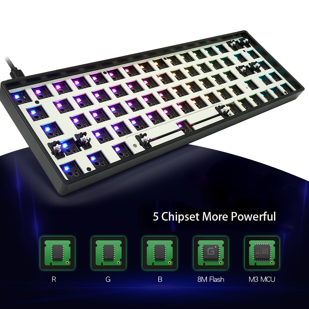 GK68 GK68x GK68xs RGB Hot Swap Programmable Bluetooth Wired Case PCB P ...