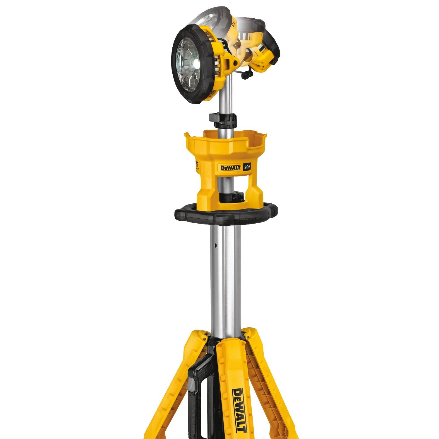 DeWalt DCL079B Cordless Tripod Light, 20 V, Led Bulb, 1001 - 3000 Lumens