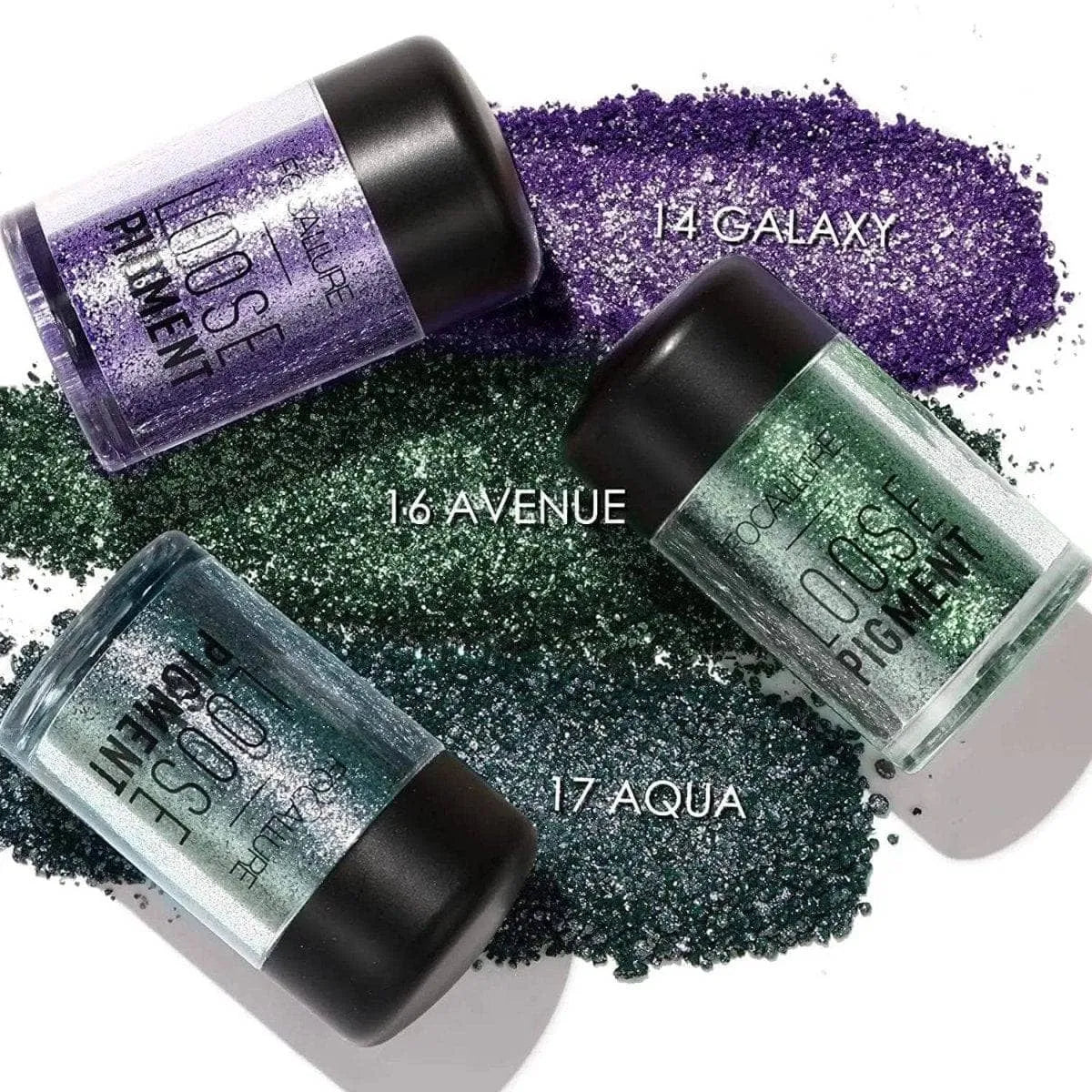 Loose Glitter Eyeshadow Pigment #17Aqua