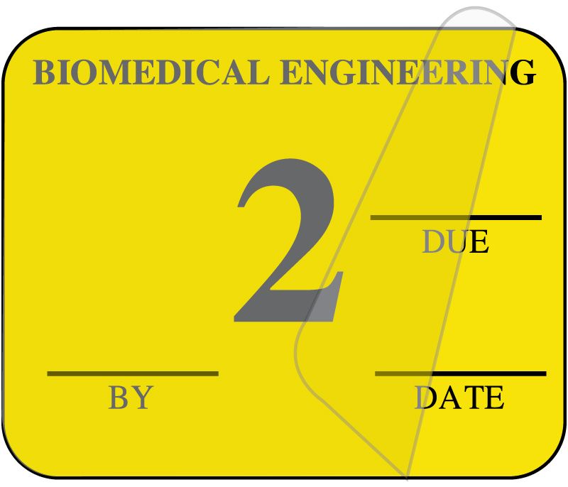 Medical Use Labels - Single Color Biomedical Inspection Labels